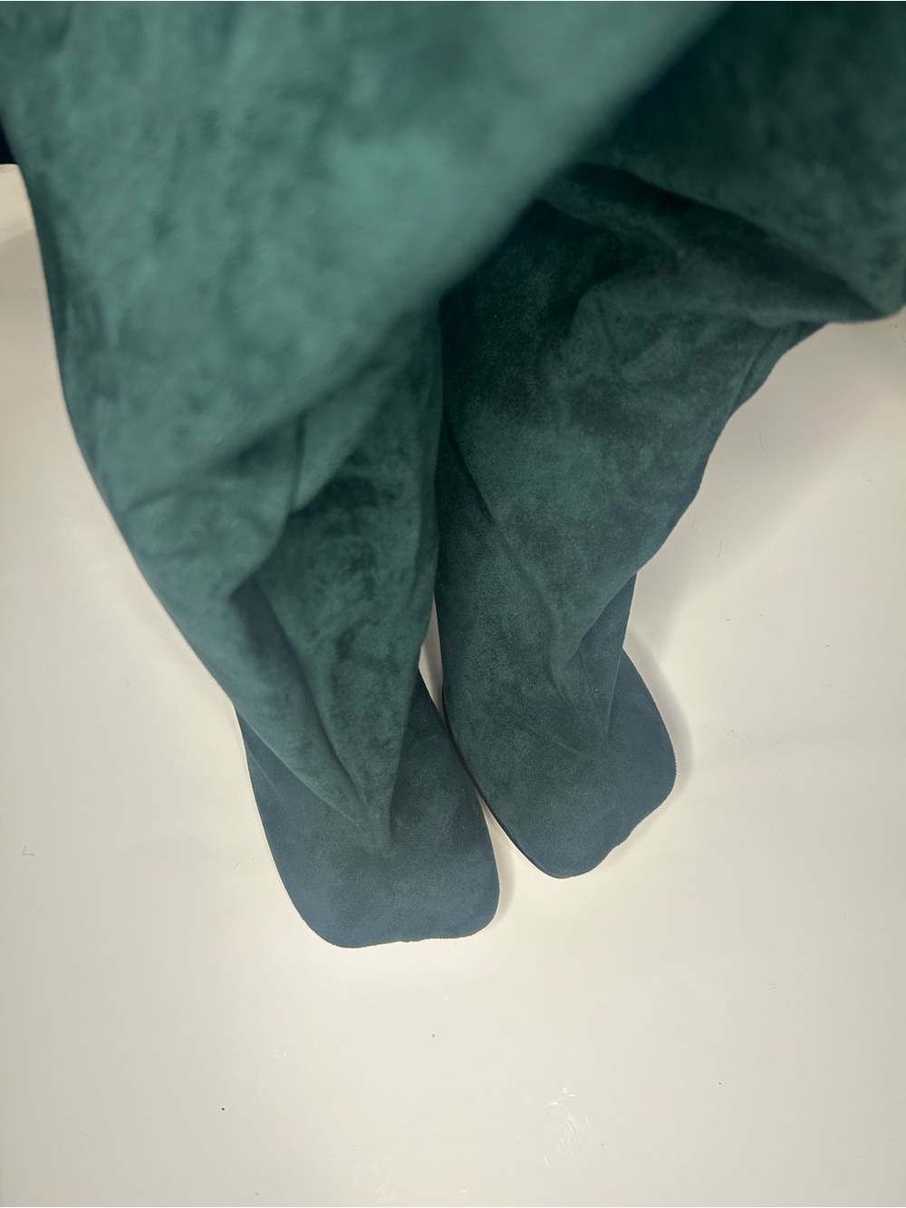 Women's Over-the-Knee Suede Boots - Teal